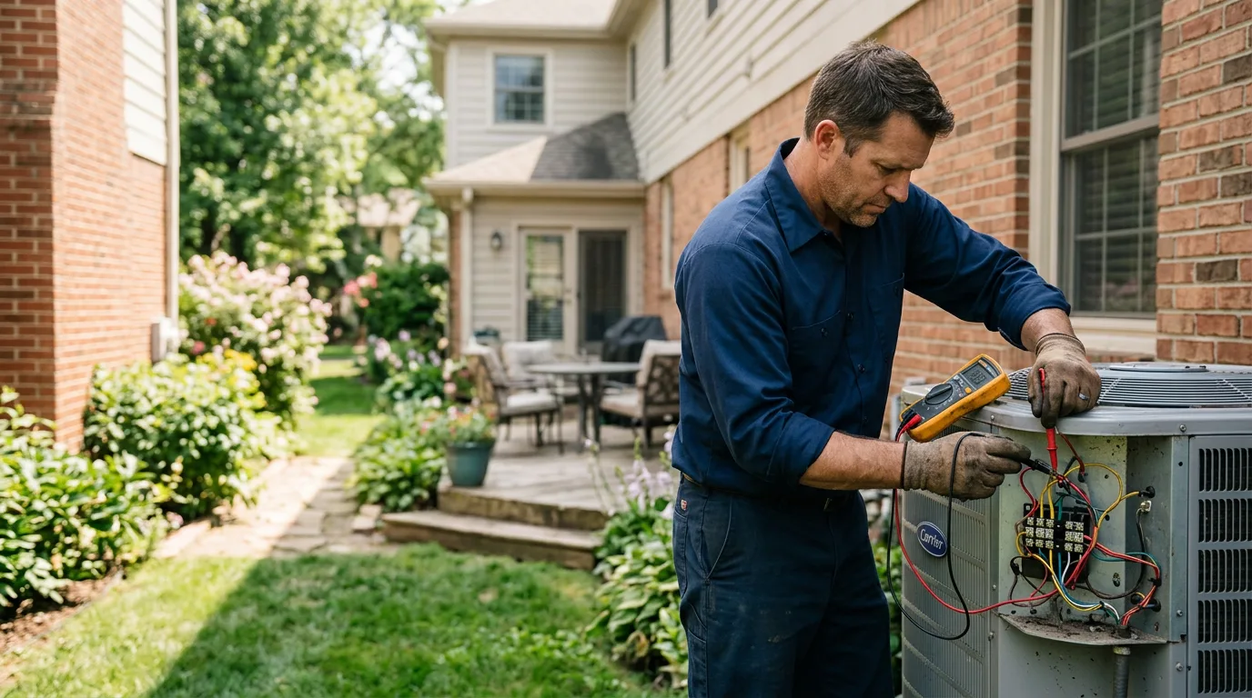 HVAC technician working near Oak Creek, CO